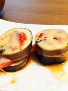 ナスとトマトとチーズの挟み焼き!-レシピのメイン写真