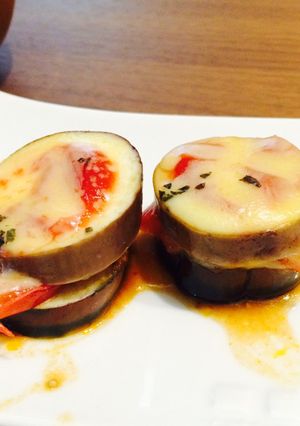 ナスとトマトとチーズの挟み焼き！-レシピのメイン写真