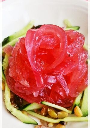 塩トマトで纏めた❁紫玉葱の甘酢煮込み❁-レシピのメイン写真