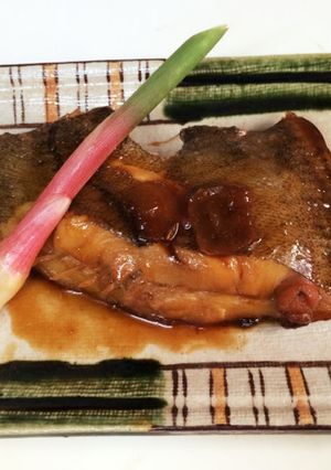 今日の朝ごはん献立（カレイの煮付け）-レシピのメイン写真