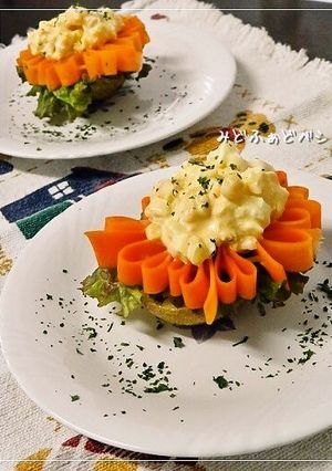 キャロットフラワーのポテベジ-レシピのメイン写真
