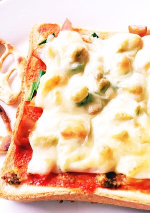 お家にあるもので朝ピザ-レシピのメイン写真