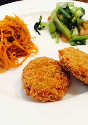 簡単時短！ワンプレートコロッケ定食！笑-レシピのメイン写真