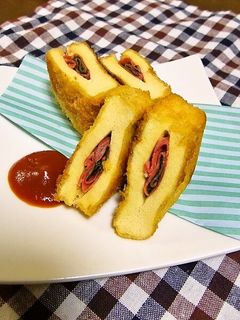 お弁当にも☆ 高野豆腐の大葉ハムカツ*-レシピのメイン写真