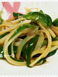 ピーマンとじゃがいものオイスター炒め♪-レシピのメイン写真