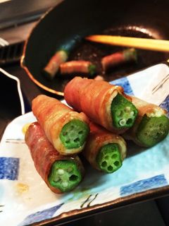 おくら♪ベーコン巻き-レシピのメイン写真