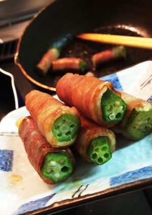 おくら♪ベーコン巻き-レシピのメイン写真