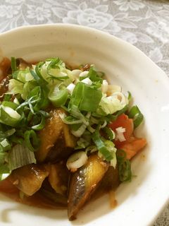 鮭となすのチリトマト炒め-レシピのメイン写真