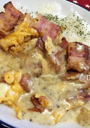 ランチにぴったり！簡単カルボごはん-レシピのメイン写真