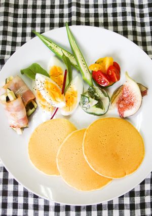 親子で作ろう！旬の野菜たっぷりパンケーキ-レシピのメイン写真