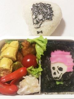 キャラ弁・セカオワ深瀬画伯のり弁-レシピのメイン写真
