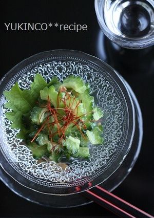 シャキシャキ♪ゴーヤの梅香る簡単サラダ-レシピのメイン写真