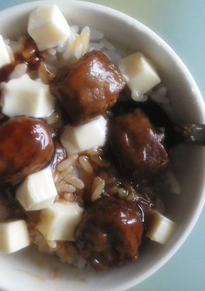 簡単お昼ご飯☆ミートボール丼-レシピのメイン写真