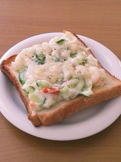 リメイク☆ポテサラトースト☆-レシピのメイン写真