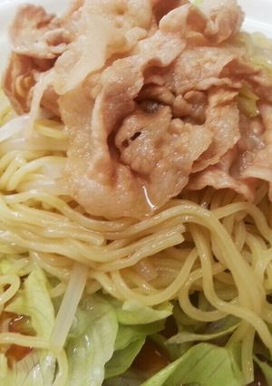 おひとりさまランチに~豚しゃぶ冷やし中華-レシピのメイン写真