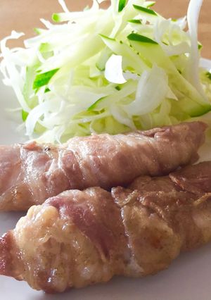 鶏胸肉がコッテリ☆豚バラ巻き-レシピのメイン写真