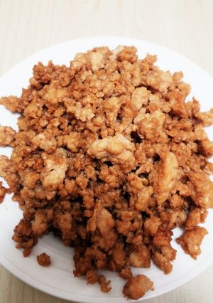 ヨシダソースで簡単鶏そぼろ!!-レシピのメイン写真
