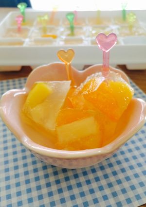 製氷型で♡シャリぷる食感アイスゼリー-レシピのメイン写真