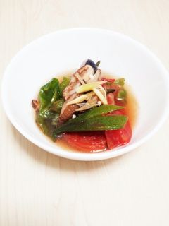 白だしだけ!夏野菜の簡単揚げ浸し-レシピのメイン写真