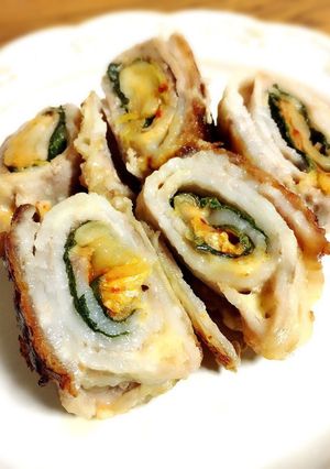 ぶどう豚のキムチと大葉巻き-レシピのメイン写真