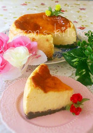 ♡塩バニラのベイクドチーズケーキ♡-レシピのメイン写真