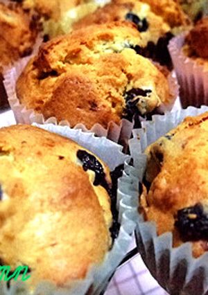 簡単美味！しっとり♪ブルーベリーマフィン-レシピのメイン写真