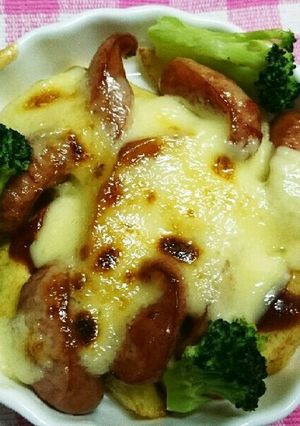 ウインナーとポテトチーズ-レシピのメイン写真