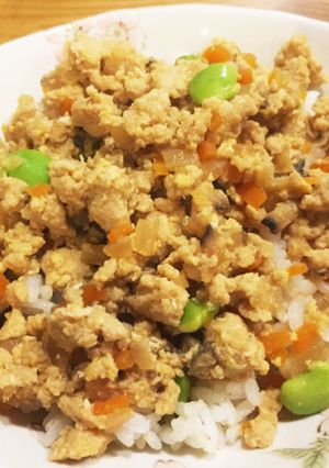 ふっくら柔らか☆鶏そぼろで親子丼-レシピのメイン写真