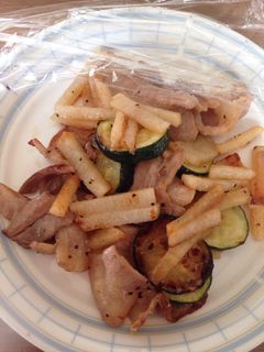 簡単!ズッキーニと豚肉の野菜炒め-レシピのメイン写真
