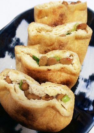 納豆入り油揚げ-レシピのメイン写真