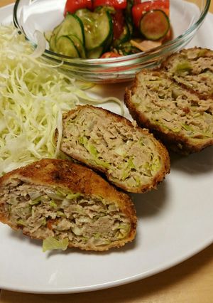 シャキシャキジューシーなキャベツメンチ-レシピのメイン写真