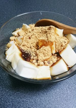 *ミルク寒天～黒蜜きなこがけ～*-レシピのメイン写真