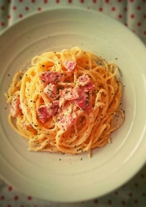 スライスチーズで濃厚カルボナーラ-レシピのメイン写真
