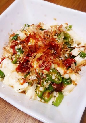 ＊オクラと豆腐と梅干しのおかか和え＊-レシピのメイン写真