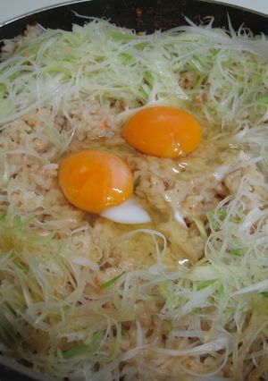 フライパンでそのまま♪ねぎたっぷり飯ぃ☆-レシピのメイン写真