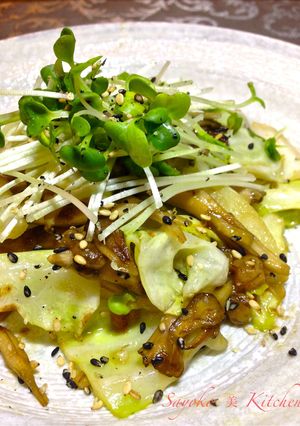 キャベツと舞茸のもろみ醤油バター炒め-レシピのメイン写真