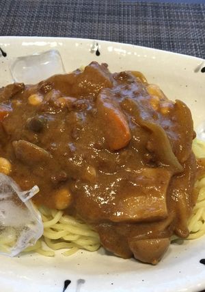 夏のリメイク〜冷やしカレーソバ-レシピのメイン写真