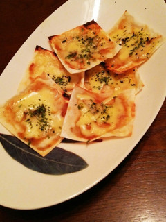 シュウマイの皮で味噌チーズおつまみ♪-レシピのメイン写真
