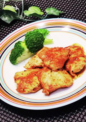 ✿鶏むね肉のカレーバルサミコ酢醤油炒め✿-レシピのメイン写真