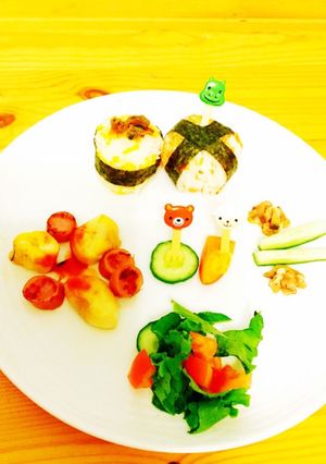お子様プレート☆お麩のピカタ風-レシピのメイン写真