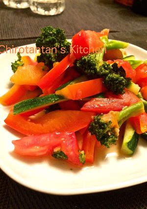 夏野菜の梅肉炒め☆-レシピのメイン写真