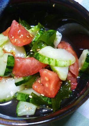 カワズ瓜の簡単酢の物-レシピのメイン写真