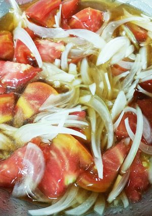 トマトと玉ねぎの土佐醤油漬-レシピのメイン写真