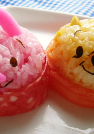 まんまるプーさんおにぎり-レシピのメイン写真