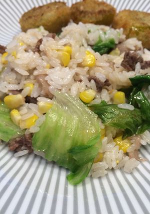 牛肉とレタスの炒飯-レシピのメイン写真