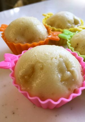 材料2つ♡バナナ蒸しパン〜離乳食後期〜-レシピのメイン写真