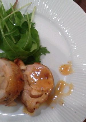鶏もも肉のファルシ　オレンジソース-レシピのメイン写真