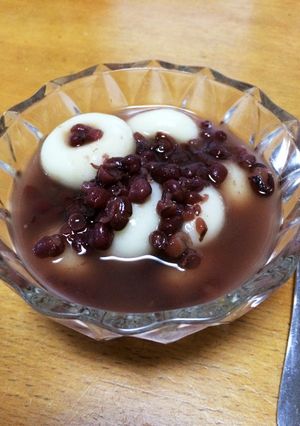 冷んやり*豆腐白玉善哉-レシピのメイン写真