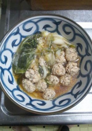 １２月２日晩飯【肉団子うどん】-レシピのメイン写真