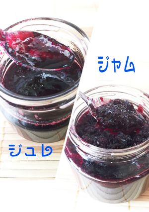 簡単☆☆ブルーベリージャムとジュレ-レシピのメイン写真